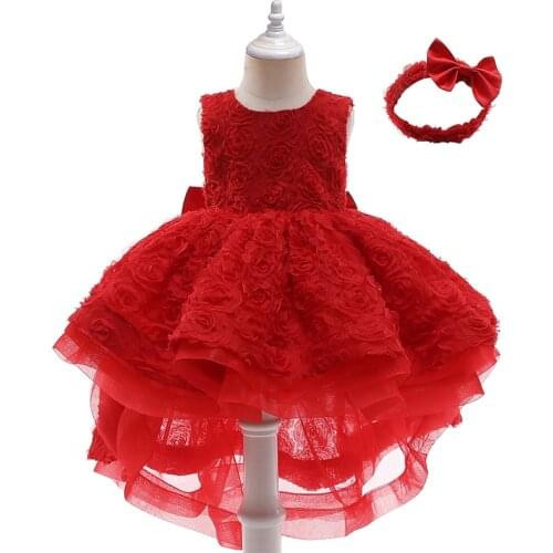 New Baby Girls Dress Newborn Lace Princess Dresses For Baby 1-5 Year Birthday Dress Christmas Costume Infant Party Dress