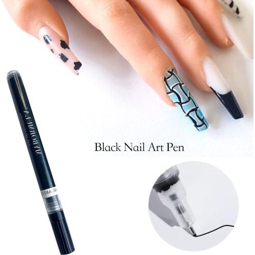 1pcs black Professional painting tools Nail Art Painting Drawing Brush Graffiti Pen For Drawing Thin Line/simple face outline