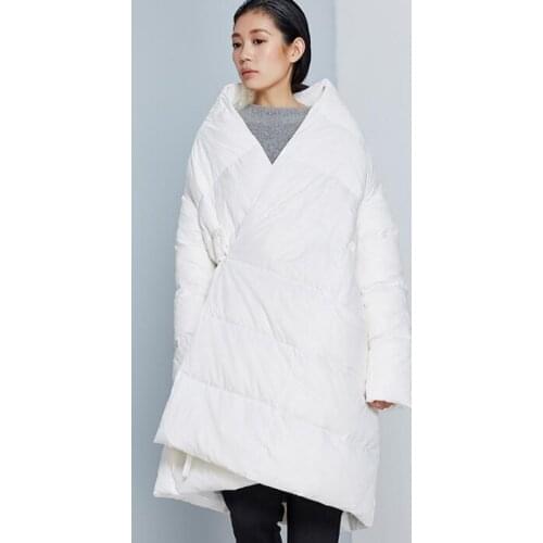 A-line Loose Women Winter Down Coat Cloak 90% Duck Women Down Coat Jackets