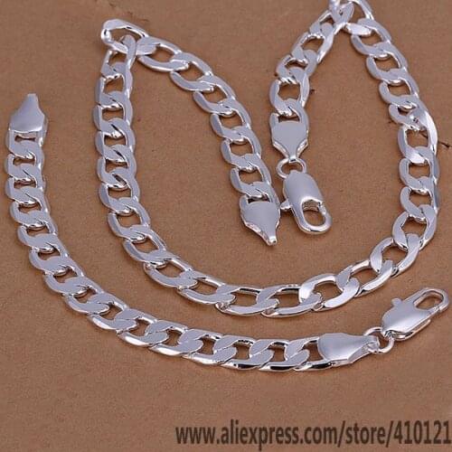 S100 Hot Sale Silver Color Jewelry,Wholesale Jewelry Elegant Charms High Quality Fashion Set 12Mm Flat /dbnalsua Hpvaqhca