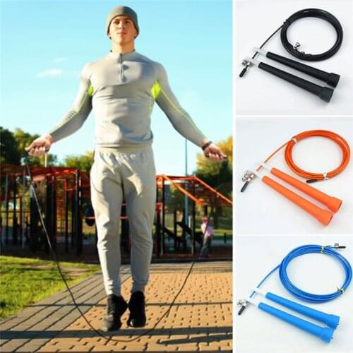 3m High Speed Aerobic Steel Wire Skipping Rope Aluminum Handle Steel Wire Jump Rope Ball Bearing Skipping Rope Steel Wire