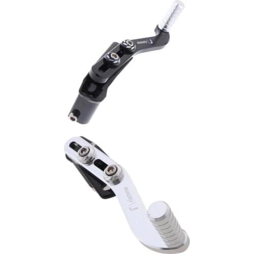 CNC Alloy Folding Gear Shift Shifter Lever for Motorcycle Black+Silver Simple Design Ensure Long Life Service