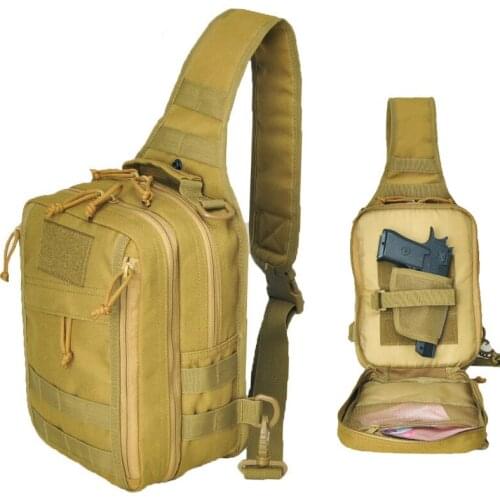Tactical Bag Military Assault Molle Shoulder Single Bag EDC Camo Backpack Men Hunting Camping 1000D Nylon