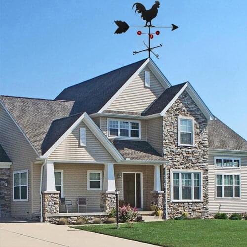 Stainless steel wind vane wind indicator professional measuring tool outdoor patio patio farm scene decorative roof installation