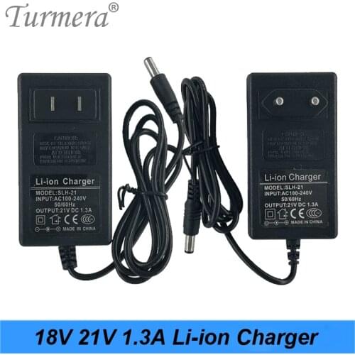 21V 18V 1.3A Lithium Battery Charger Electric Screwdriver 18V 5Series 18650 Lithium Battery Wall Charger DC 5.5 2.1
