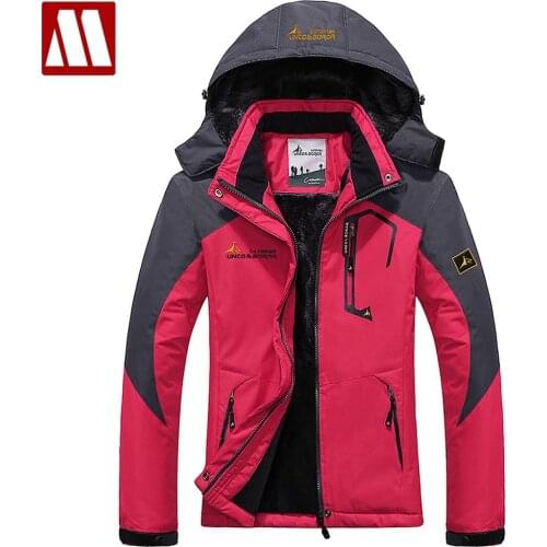 Ski Jacket Women Waterproof Fleece Snow Jackets Thermal Coat For Outdoor Lady Mountain Skiing Snowboard Overcoat Plus Size Brand