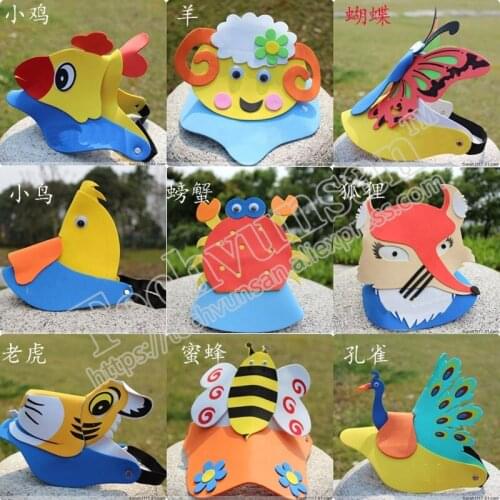 20piece/lot Halloween Animal Hat Childrens props in kindergartens Cute animal headwear