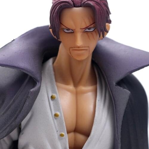 Anime One Piece P.O.PDX Red Haired Pirates Shanks POP PVC Action Figure Collectible Model Toy Figurine Children Gift Doll 25cm