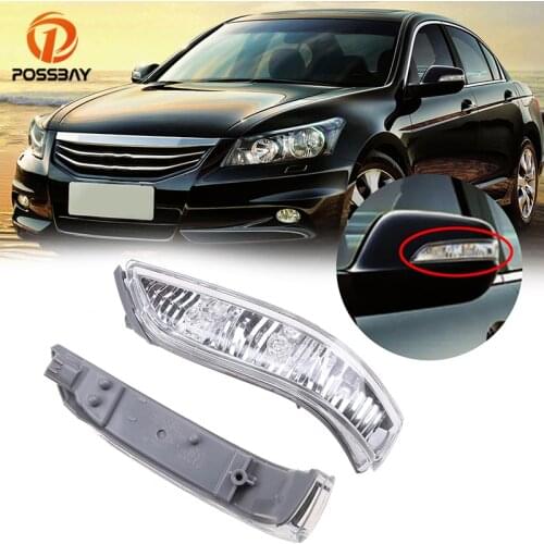 POSSBAY Car Styling Rearview Mirror Turn Signal Light Indicator Led Lamps for 2005-2012 Honda Acura RL Rear View Mirror Lamps