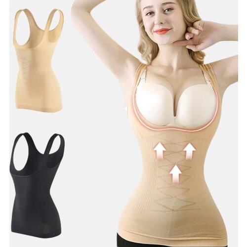 Women Body Shaper Corset Modeling Strap Waist Trainer Slimming Control Tank Top Vest Bodysuits Shapewear Tummy Corset Girdle