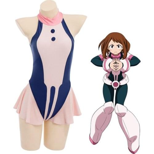 My Hero Academia OCHACO URARAKA Swimsuit Boku no Hero Academia Cosplay Costumes Swimwear Swimming Suit For Girls Women