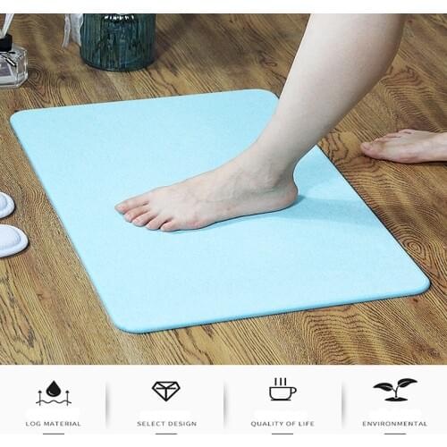 Natural Diatom Mud Absorbent Foot Pad Non-Slip Quick-Drying Floor Mat For Bathroom Diatomite Mat For Bathroom Entrance