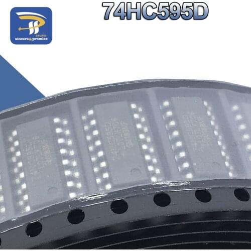 10pcs CD74HC595D 74HC595 SOP-16 Counter Shift Registers 8bit Shiftr new original