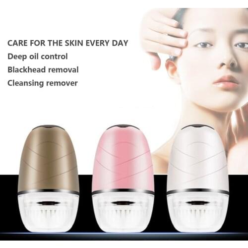 Facial Brush USB Rechargeable Electric Face Skin Massager Tools with 3 Brush Heads for All Skin Exfoliating Deep Cleansing