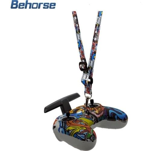 2in1 Silicone Cover with Neck Strap for DJI FPV Remote Controller Graffiti Gray Protective Sleeve Case for DJI FPV Accessories