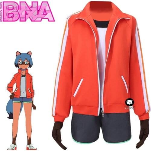 Sports Uniform Kagemori Michiru BNA Jacket Brano New Animal Carnival Halloween Men Women Cosplay Costume