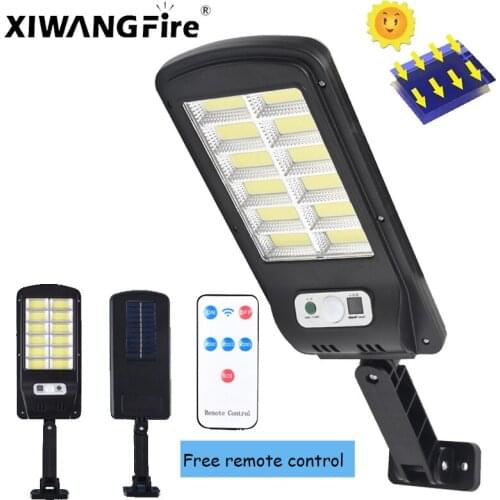 12cob 3 gear adjustable LED light solar rechargeable street light human body induction courtyard outdoor waterproof wall lamp