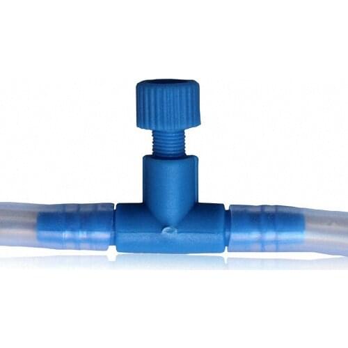 4mm T Shape Aquarium Air Line Tube Connector Portable Fish Tank Air Pump Control Valve Blue Black Air Flow Valve Air Pump Switch