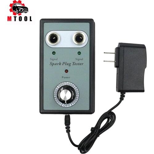 Car Spark Plug Tester Ignition Testers Automotive Diagnostic Tool Double Hole Analyzer for 12V Gasoline Vehicles Petrol Car