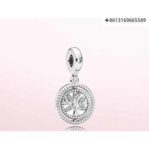 Fashion new 925 sterling silver revolving tree of life series hanging ornaments for men and women