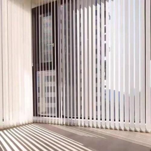 High Quality Vertical Blinds Slat Shades Window Curtains Model KV-USLAT Customize Size In Manual Or Electric Easy Fix Finished