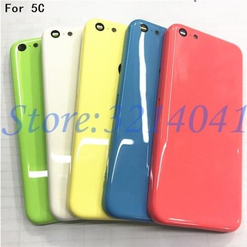 Original For Apple iPhone 5C Back Battery Cover Rear Door Housing Case Middle Chassis +Sim Tray For iPhone 5C Back housing