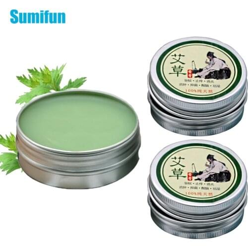 1/2/3pcs Wormwood Ointment Cooling Cream Anti Motion Itching Dizziness Cold Headache Refresh Cream Medical Herbal Plaster P0016
