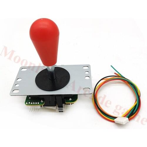 1PC Copy Sanwa Joystick JLF -TP-8YT Fighting rocker with Oval topball and 5pin wire Jamma arcade DIY Zero Control DIY PC PS3