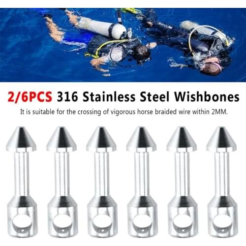 316 Stainless Steel Spearfishing Wishbone Silver Easy Use Practical Speargun Bands Mini Professional Fishing Accessories Durable