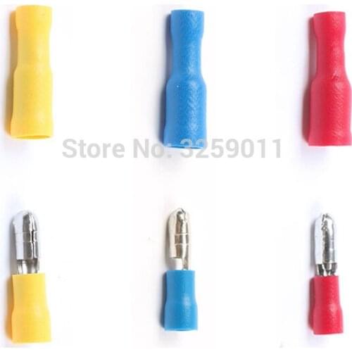 500PRS Butt Connector Crimp Terminal Male Female Pre-Insulating Joint Assortment Kit Fitted 22-16/16-14A.W.G