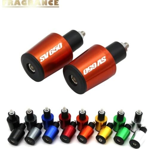 Motorcycle Accessories 7/8'' 22MM Handlebar Grips Handle Bar Cap End Plugs For Suzuki SV650 1999 -2009 2000 2001 2002 2003