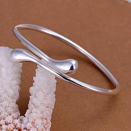 Free shipping! Wholesale 925 silver bracelets 925 silver jewelry circle creative design bracelet factory price