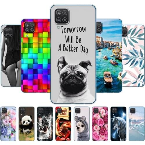 For Samsung A12 Case 6.5 inch Soft Silicon Tpu Back Phone Cover For Samsung Galaxy A12 GalaxyA12 A 12 SM-A125F a125 Bags Bumper