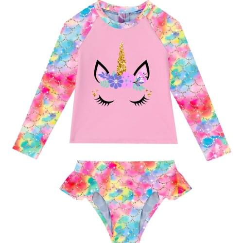 Kids Girls Mermaid Costumes Swimwear Beachwear Outfit Girls Swimsuit Swimwear Swimming Outfit Summer Children Bathing Suits