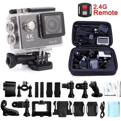 H9R 2.4G Remote HD Yi 4K Mini Wifi Waterproof Action Camera For Go Pro Helmet Sport Outdoor Bike Camcorder Underwater Micro Cam