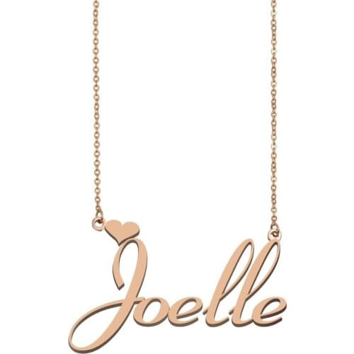 Joelle Name Necklace , Custom Name Necklace for Women Girls Best Friends Birthday Wedding Christmas Mother Days Gift