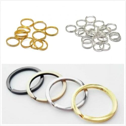 Outer diameter 30mm Keyring Split Ring Key Ring For Key Chain Keychain Diy Jewelry Making hanger Key Rings Wholesal