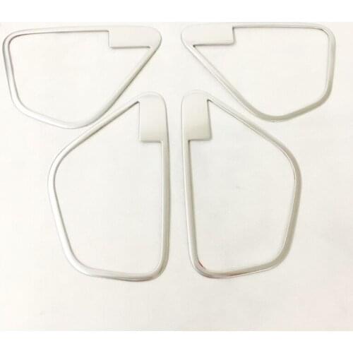 Stainless steel For MG ZS 2018 accessories LHD Car inner speaker audio Horn Cover Trim Car Styling 4pcs