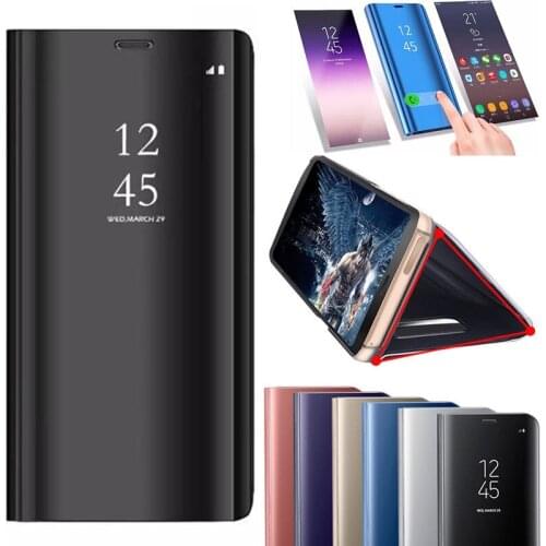 Luxury Mirror Flip Case for iphone XS MAX XR X 10 7 Plus 8 6 6s 5 5s SE Phone Cover Wallet Book Stand Holder Style Shell Capa