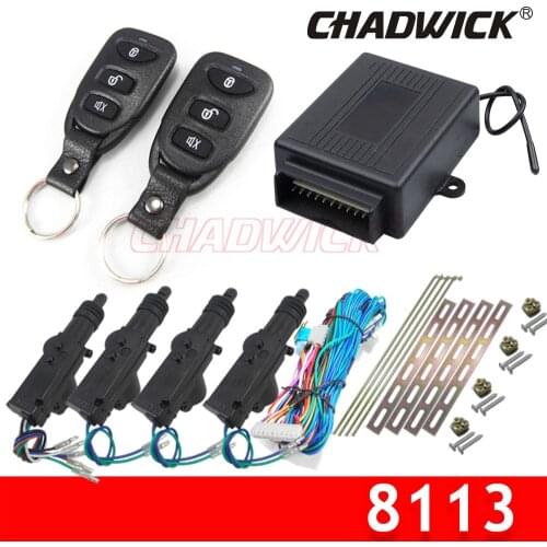 DC 12V Universal Car remote control Central door lock with Actuator kit Auto Locking System Motor With Hardware CHADWICK 8113