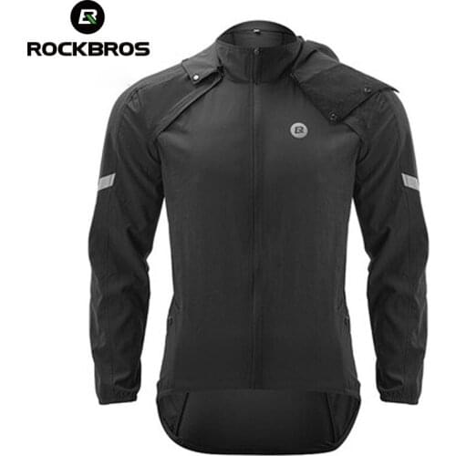 ROCKBROS Men Cycling Jacket Reflective Windbreaker MTB Bike Clothing Lightweight Windproof Women Running Sport Bicycle Jacket