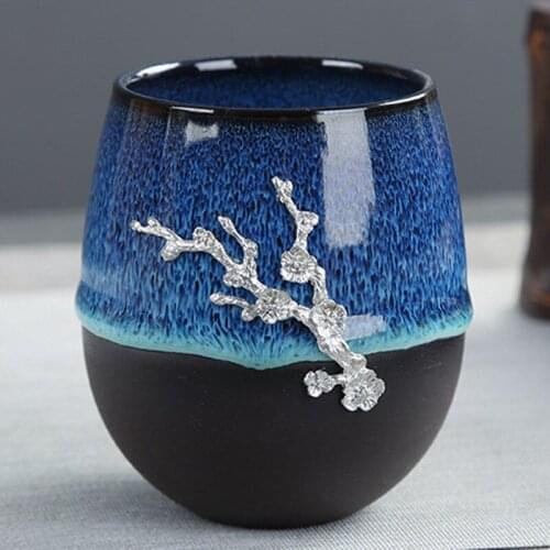 Vintage Water Mug Big Size Ceramic Tea Cup Kiln Change Porcelain Mug TeaCup Home Tea Bowl Accessories Home Decor