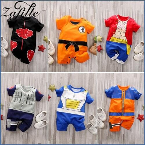 ZAFILLE Anime Baby Boy Clothes For Newborns Cartoon Babys Rompers Summer Boy Cosplay Costume Jumpsuit For Kids Overalls