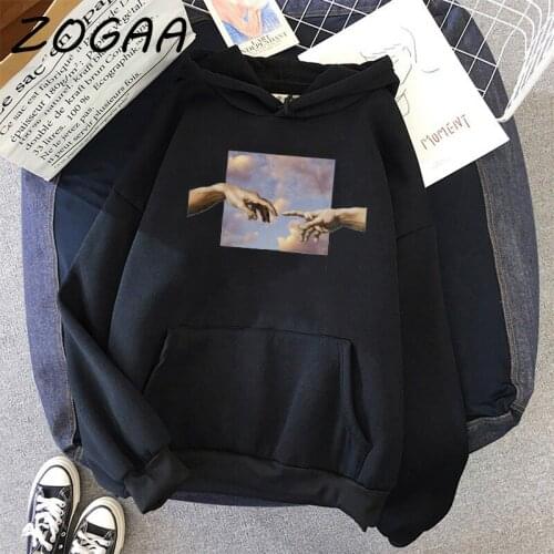 ZOGAA Hoodie Men' Fashion Harajuku Printed Black Hoodie Casual Thicken Hoodie Hip Hop Men Sweatshirt Streetwear Plus Size Jacket