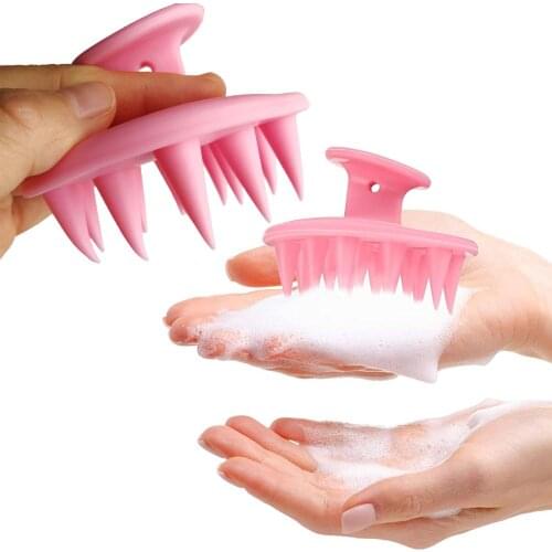 Body Scalp Silicone Massage Brush Shampoo Hair Wash Comb Shower Brushes Bath Spa Slimming massage washing comb