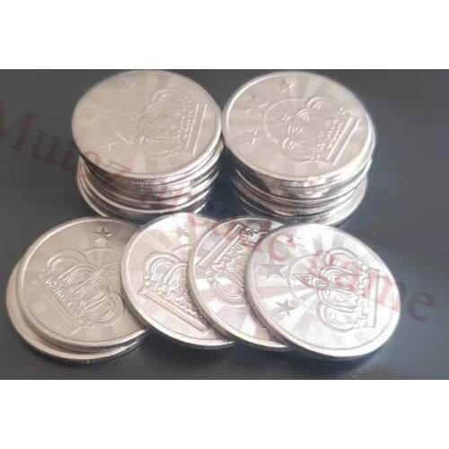 100pcs Arcade Game Coin Token Stainless Steel Coin Tokens Custom Tokens for Arcade MAME JAMMA Amusement Cabinet Vending Machines