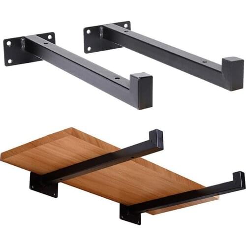 2pcs Wall Mounted Shelf Bracket Heavy Duty Scaffold Board Floating Bracket Support Table 15/20/25/30cm Home Decorative Hardware