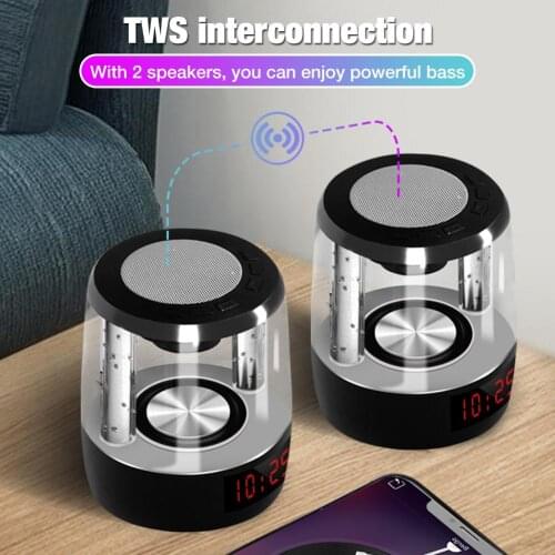 2020 Rondaful Night Light Bluetooth Speaker Touch Control Color Changing Bluetooth Speaker Portable LED Light Stereo Subwoofer