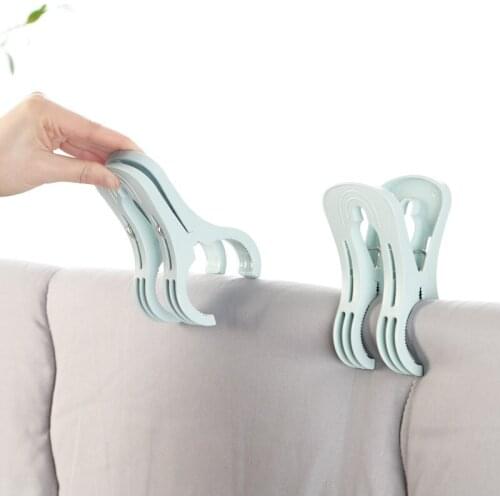 3pcs/set Plastic Large Quilt Clip Windproof Home Multi-function Strong Clothes Clothespin Clips Single Fixed Quilt Clip
