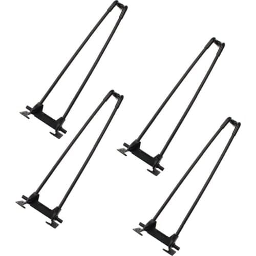 4Pcs 14" Heavy Duty Hairpin Laptop Desk Foldable Legs Folding Coffee Table Legs